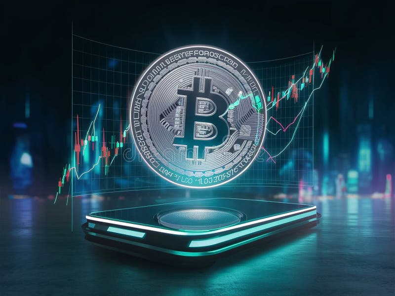 Beleggingsgids voor bitmunt royalty-vrije illustratie