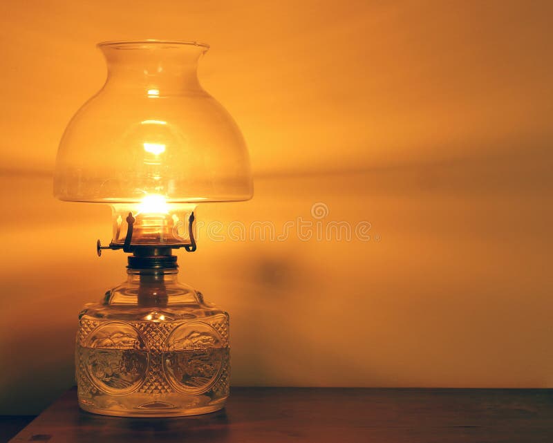 Beleuchtete Öl-Lampe