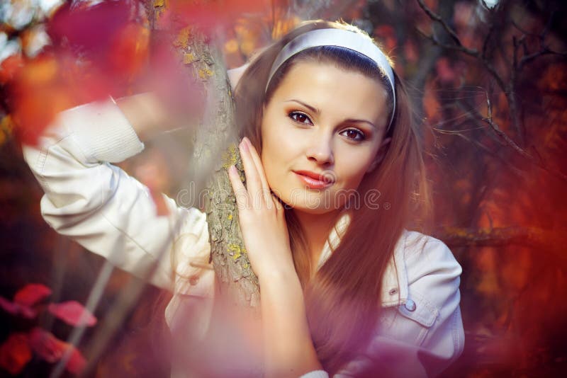 Beleza outonal fotos de stock royalty free