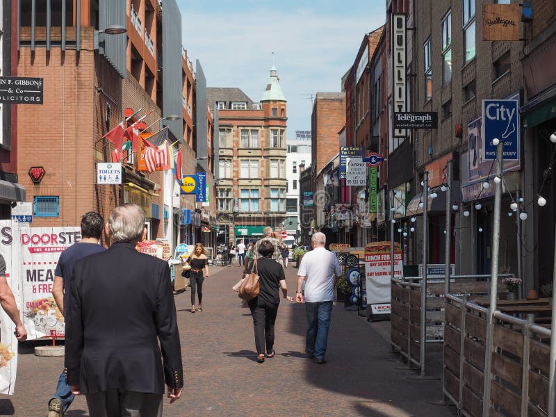 Belfast city centre editorial photo. Image of center 121553746