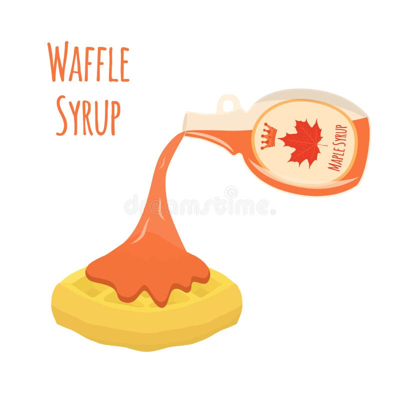 Belgian, Chinese Waffle - Chocolate, Cream and Berries with Maple Syrup Stock Vector - Illustration of logo, dessert: 92864272 Belgian, Chinese Waffle - Chocolate, Cream and Berries with Maple Syrup Stock Vector - Illustration of logo, dessert: 92864272