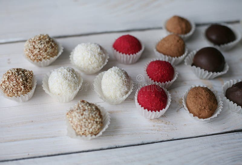 Belgian chocolate truffles stock photo. Image of foodstuff 148137116