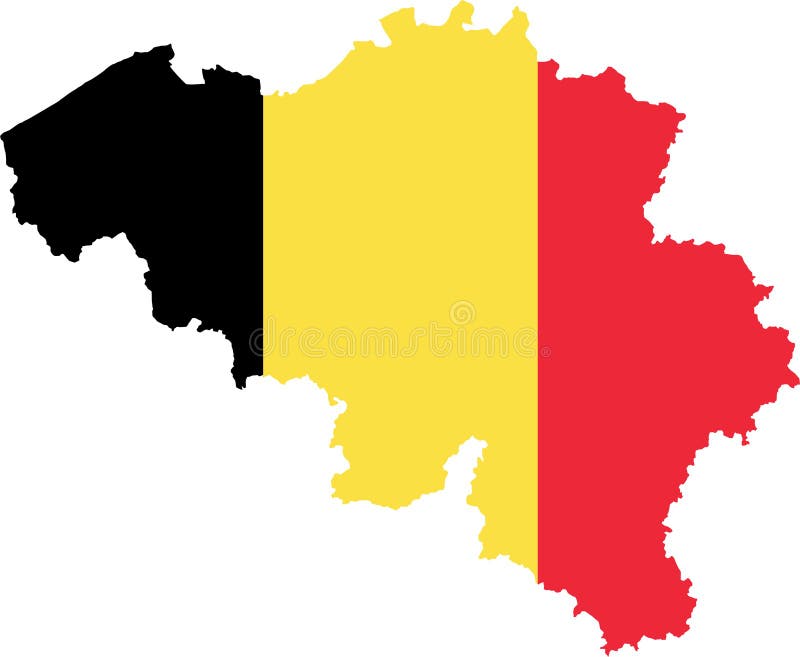 Belgien flaggaöversikt stock illustrationer Belgien flaggaöversikt stock illustrationer