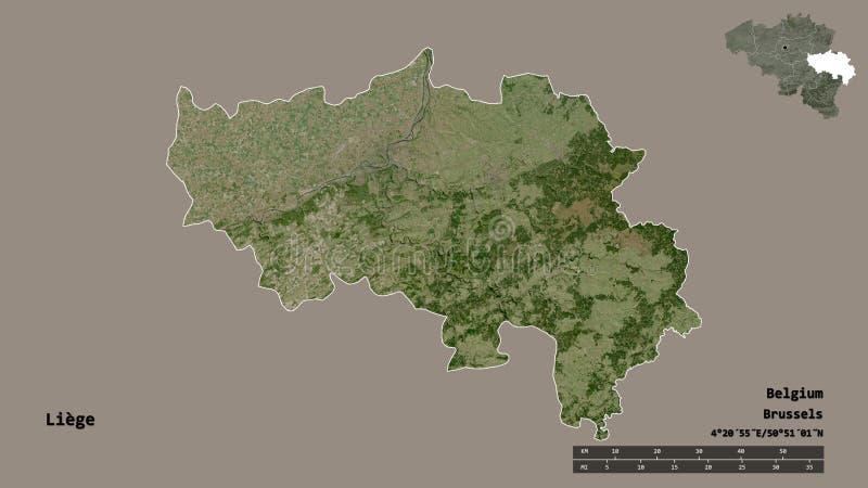 Belgische provincie luik. satelliet