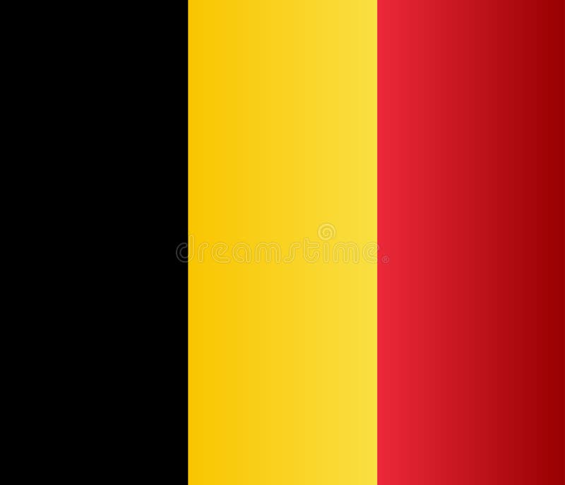 Belgium in Black Yellow and Stock Vector - Illustration of icon, background: