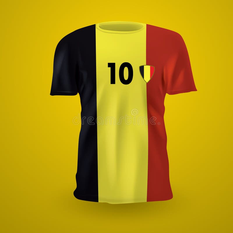 football kit of Belgium 2018, t-shirt template for soccer jersey. Vector  illustration Stock Vector Image & Art - Alamy