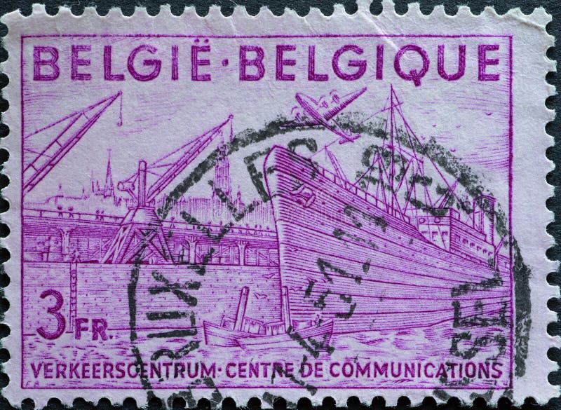 België Circa 1958 Een Postzegel Uit België Voor De