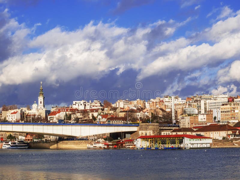 Belgrade, capital of Serbia, is located at the confluence of the Sava and Danube. Belgrade, capital of Serbia, is located at the confluence of the Sava and Danube