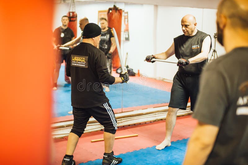 Guro Roger Agbulos Lameco Astig Combative FMA Seminar Belgrade royalty free stock images Guro Roger Agbulos Lameco Astig Combative FMA Seminar Belgrade royalty free stock images