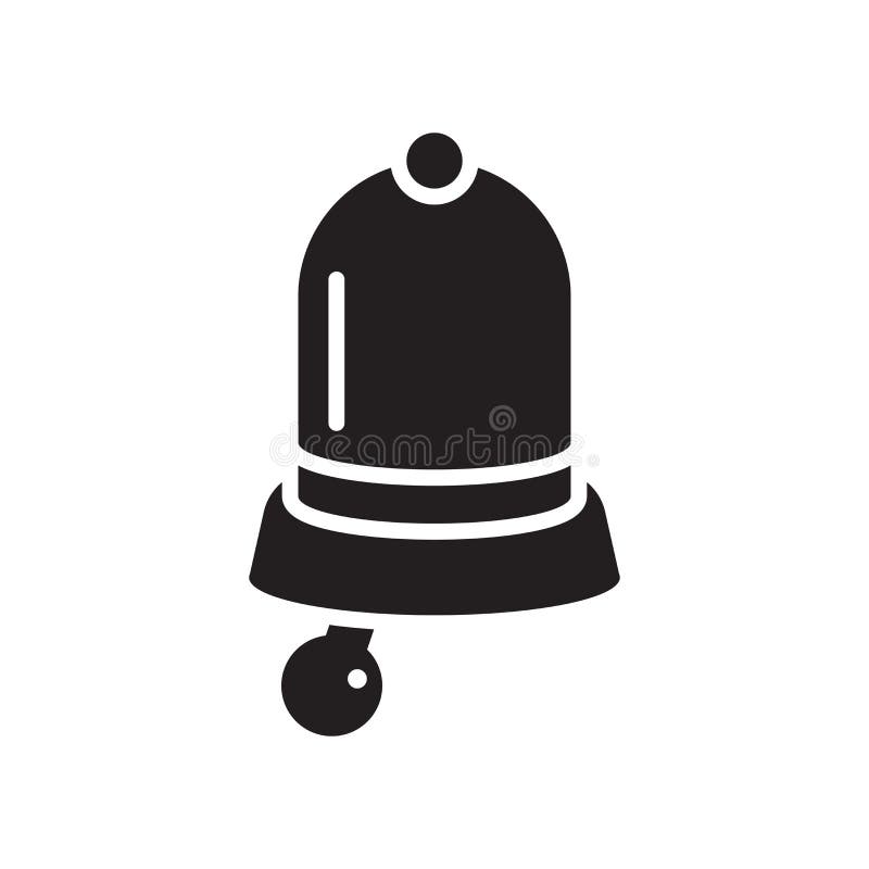 Bell Icon Silhouette icon vector sign and symbol isolated on white background, Bell Icon Silhouette logo concept vector illustration Bell Icon Silhouette icon vector sign and symbol isolated on white background, Bell Icon Silhouette logo concept vector illustration