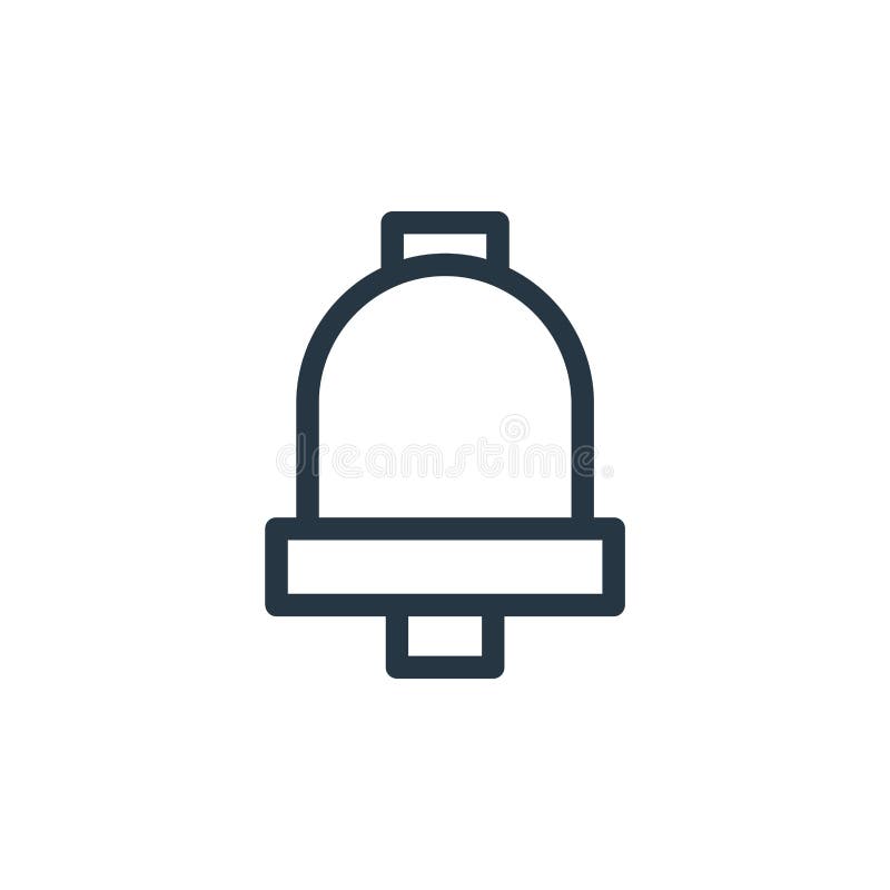 Bell icon vector from ui concept. Thin line illustration of bell editable stroke. bell linear sign for use on web and mobile apps, logo, print media