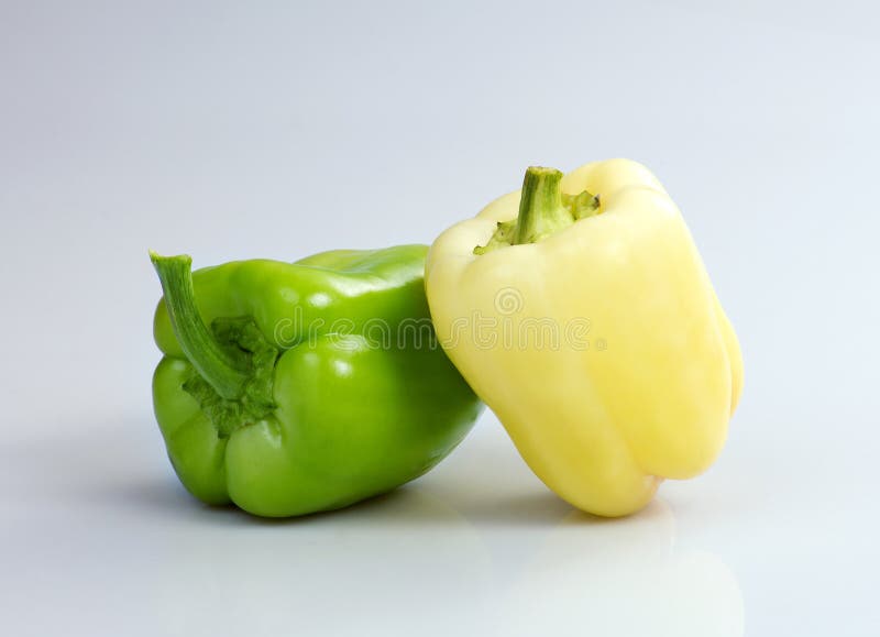 Bell Pepper 2 Colors Capsicum Sweet Pepper Stock Photos Free