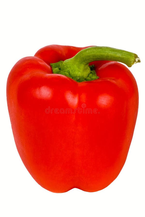Bell pepper isolated on white.