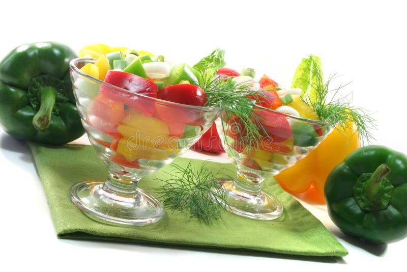 Bell pepper salad stock image. Image of enjoyment, food 16466873