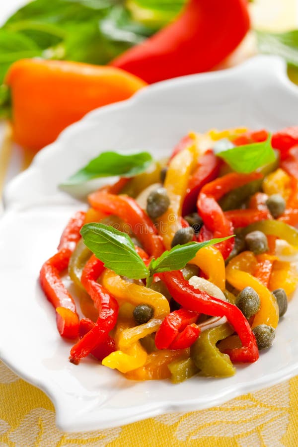 Pepper Salad stock image. Image of fresh, leafy, cucumber 60689