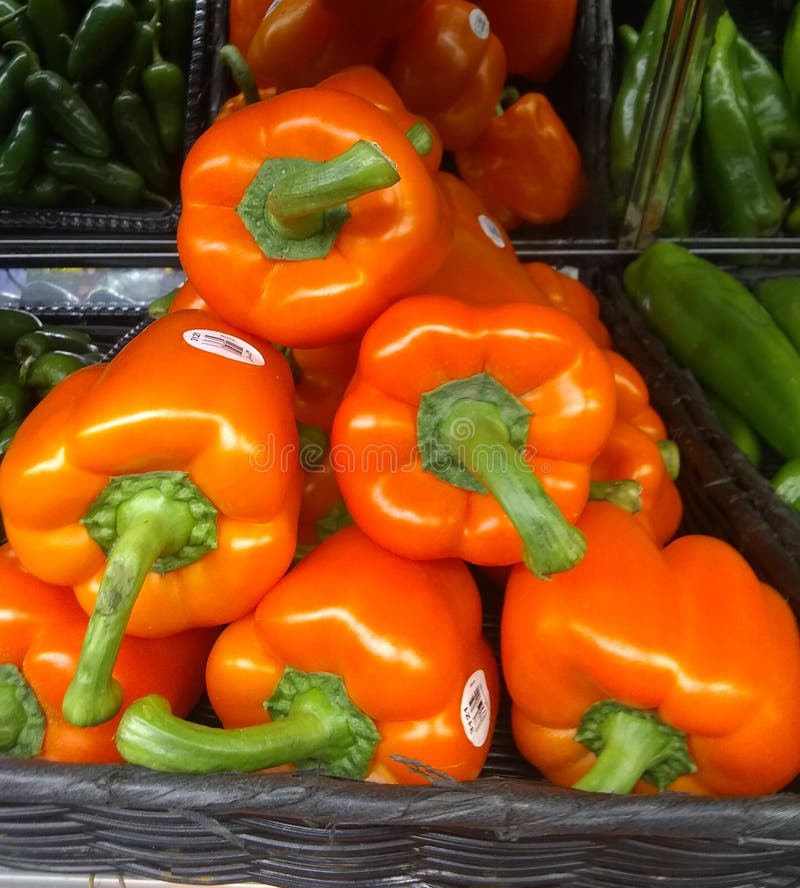 Bell peppers stock photo. Image of green, yellow, pepper 127487894