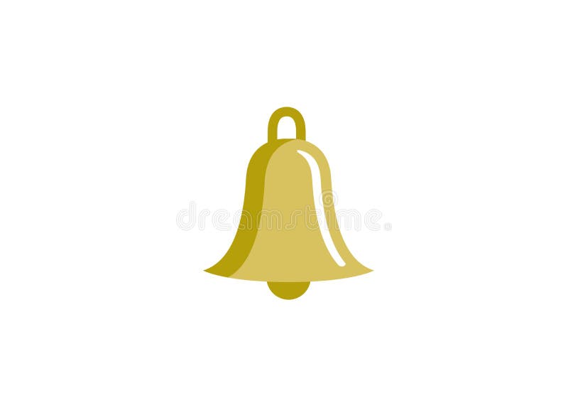 Bell ring, golden, Glocke logo vector illustration