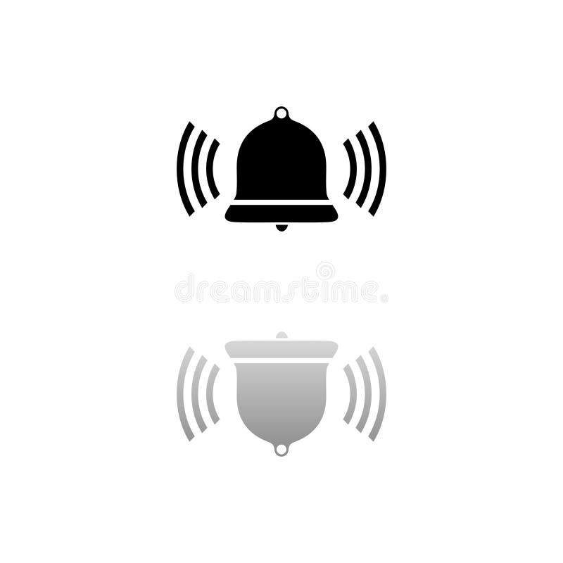 Bell Ring Voice icon flat vector illustration
