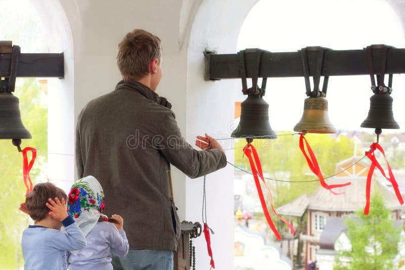 Church Bell Ringing With Audio., Stock Video