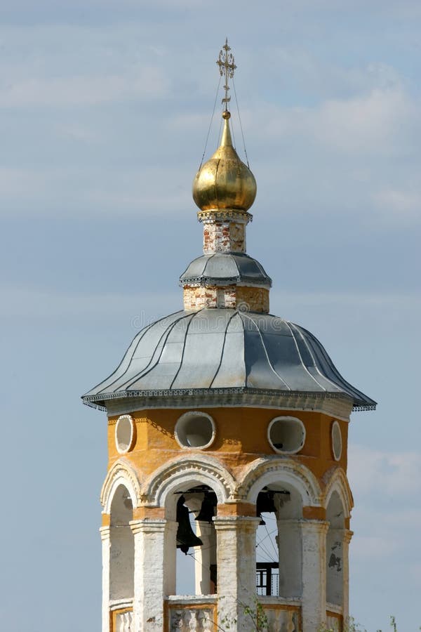 Bell tower of Saint Nicholas church in Murom, Russ