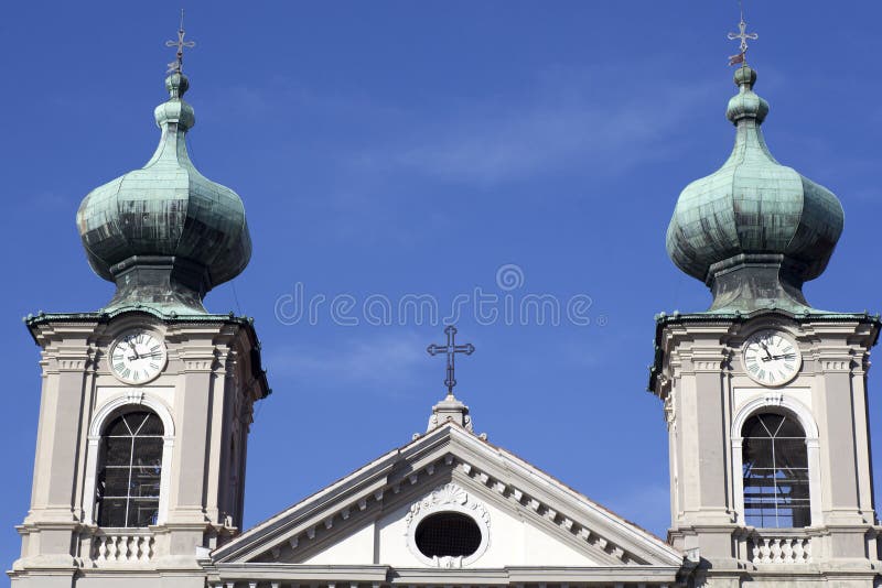 Bell tower, St. Ignatius church in Gorizia