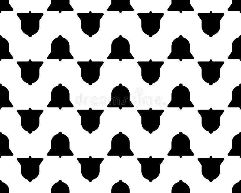 Bell, Vector Seamless Pattern, Editable Can Be Used for Web Page