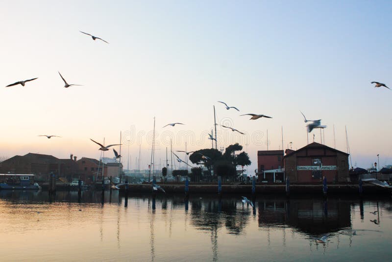 Bella città di Chioggia in Veneto, anche scoprire come piccola Venezia immagine stock Bella città di Chioggia in Veneto, anche scoprire come piccola Venezia immagine stock