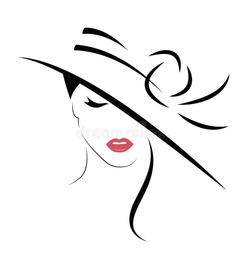 Bella donna in cappello royalty illustrazione gratis Bella donna in cappello royalty illustrazione gratis