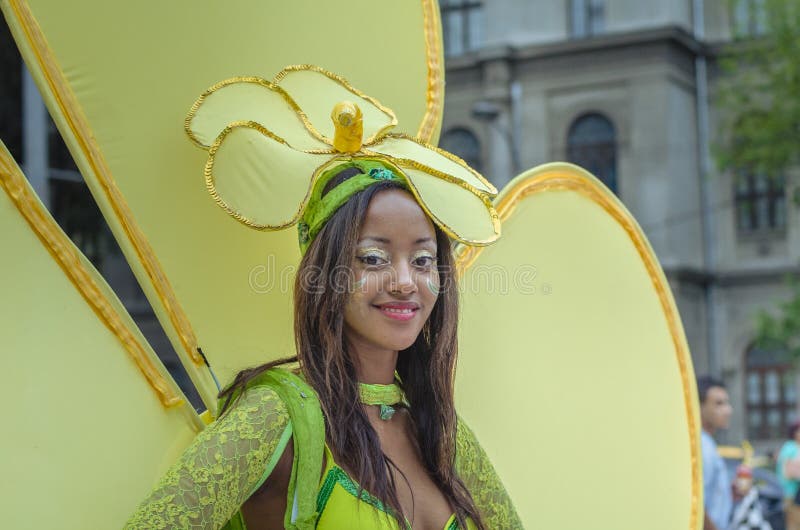 Bella Donna in Costume Del Fiore Immagine Editoriale - Immagine di  concetto, costume: 65378185