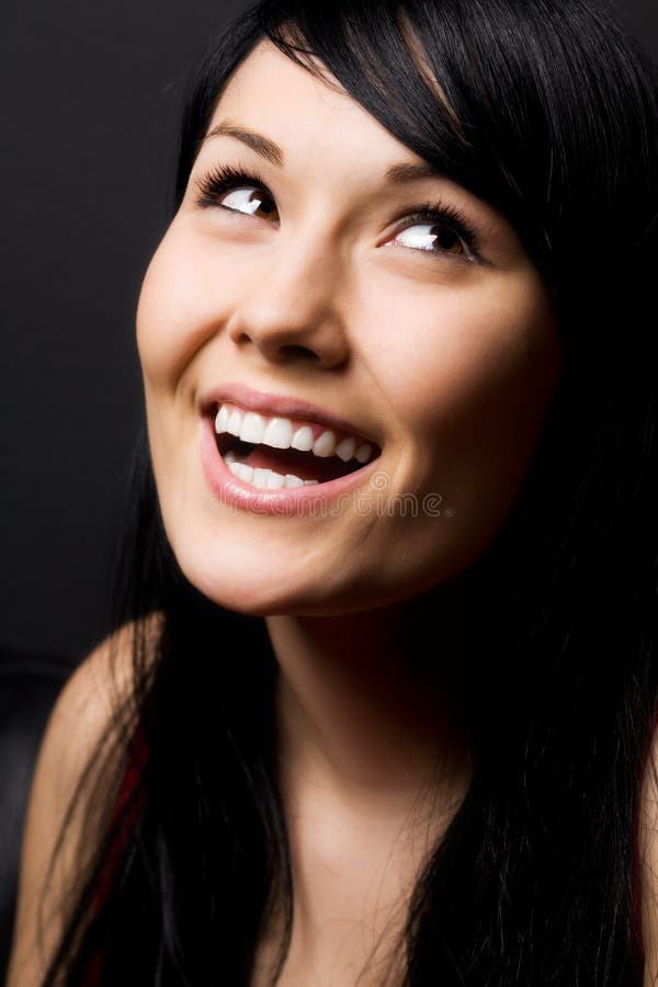Donna felice e bellissima immagini stock libere da diritti
