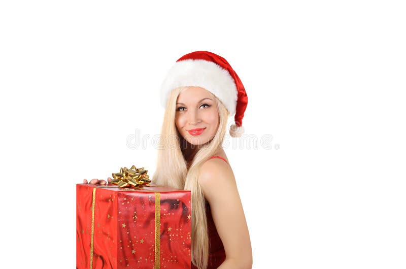 Bella donna sexy di Santa immagine stock libera da diritti Bella donna sexy di Santa immagine stock libera da diritti