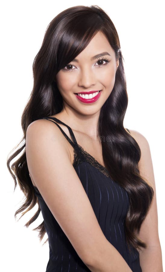 Bella giovane donna asiatica fotografie stock