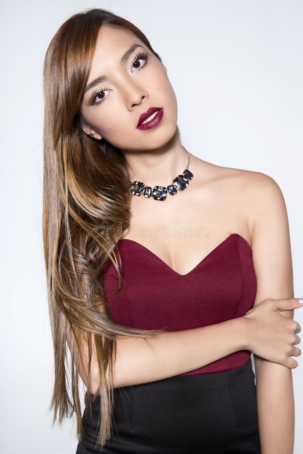 Bella giovane donna asiatica fotografie stock libere da diritti