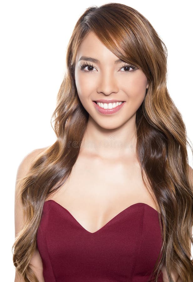 Bella giovane donna asiatica immagini stock