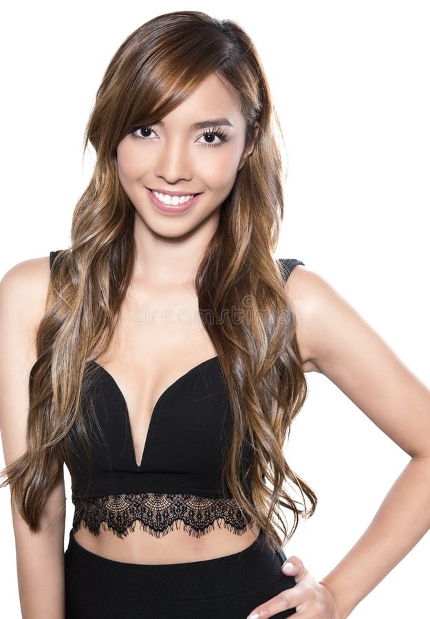 Bella giovane donna asiatica fotografie stock libere da diritti