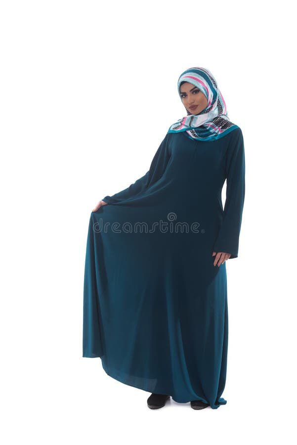 Bella giovane donna musulmana con il sorriso fotografia stock libera da diritti Bella giovane donna musulmana con il sorriso fotografia stock libera da diritti