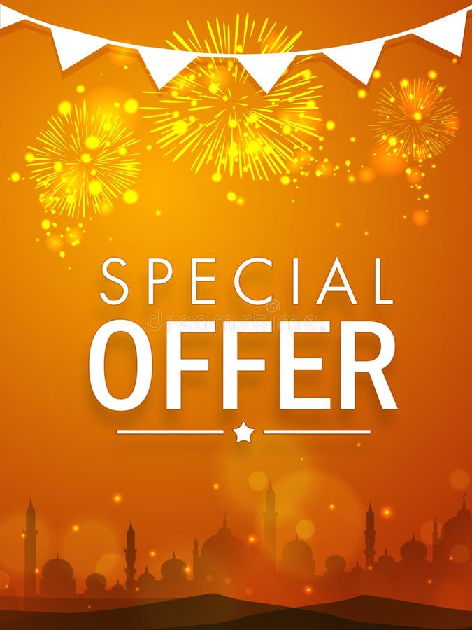 Bella manifesto, insegna o aletta di filatoio di vendita per la celebrazione di Eid royalty illustrazione gratis Bella manifesto, insegna o aletta di filatoio di vendita per la celebrazione di Eid royalty illustrazione gratis