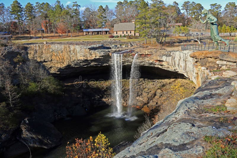 Beautiful Noccalula Falls near Gadsden, Alabama. Beautiful Noccalula Falls near Gadsden, Alabama