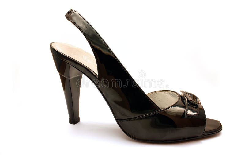 Belle chaussure noire photos libres de droits