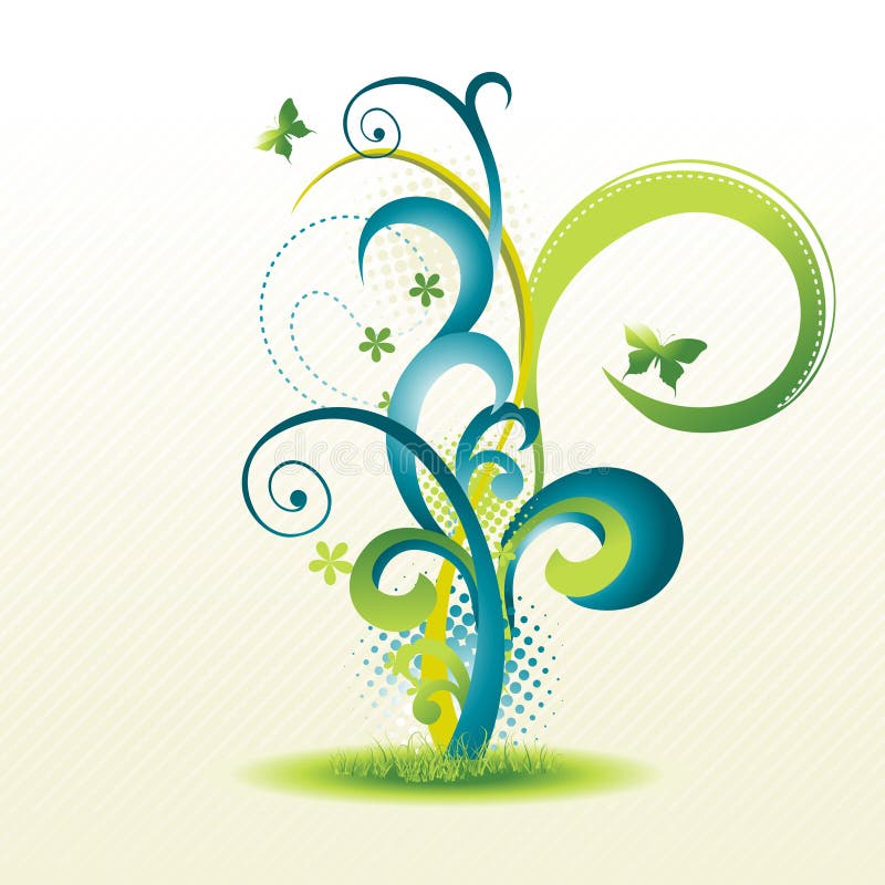 Superbe motif floral illustration libre de droits