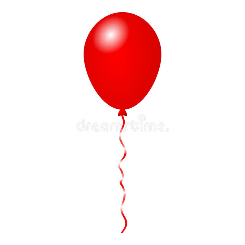 Ballon Rouge Et Noir Clipart