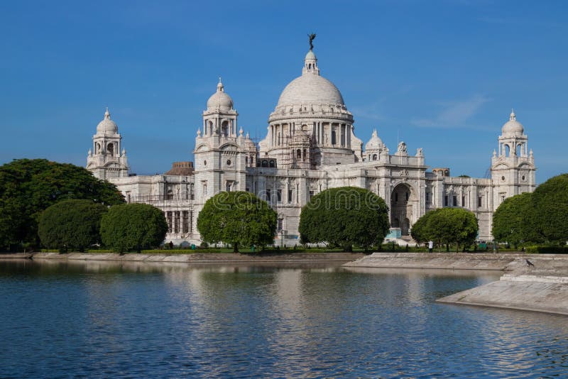Belle et historique Victoria Memorial chez Kolkata, Inde photo stock Belle et historique Victoria Memorial chez Kolkata, Inde photo stock