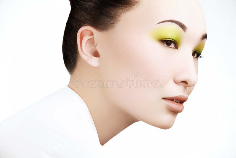 Belle femme avec le maquillage de mode image libre de droits Belle femme avec le maquillage de mode image libre de droits