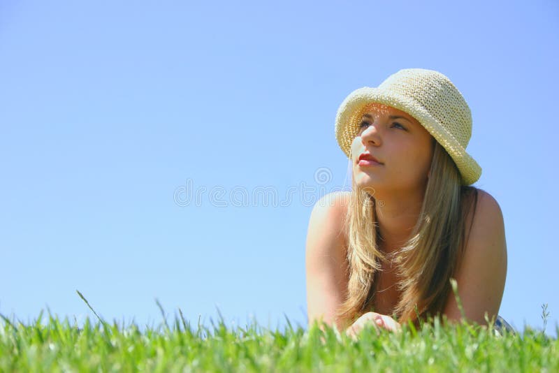 Belle femme de chapeau image stock Belle femme de chapeau image stock