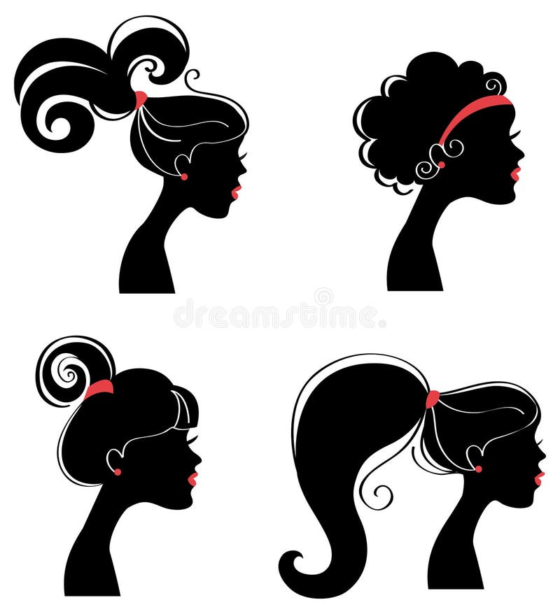 belle femme de silhouette de s illustration stock belle femme de silhouette de s illustration stock