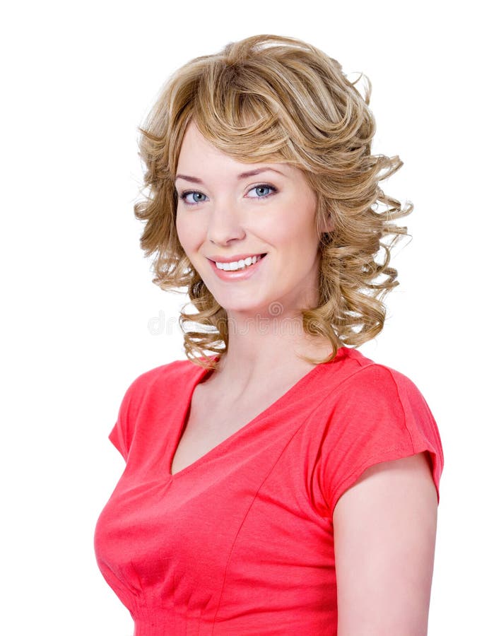 Belle femme de sourire photos libres de droits Belle femme de sourire photos libres de droits