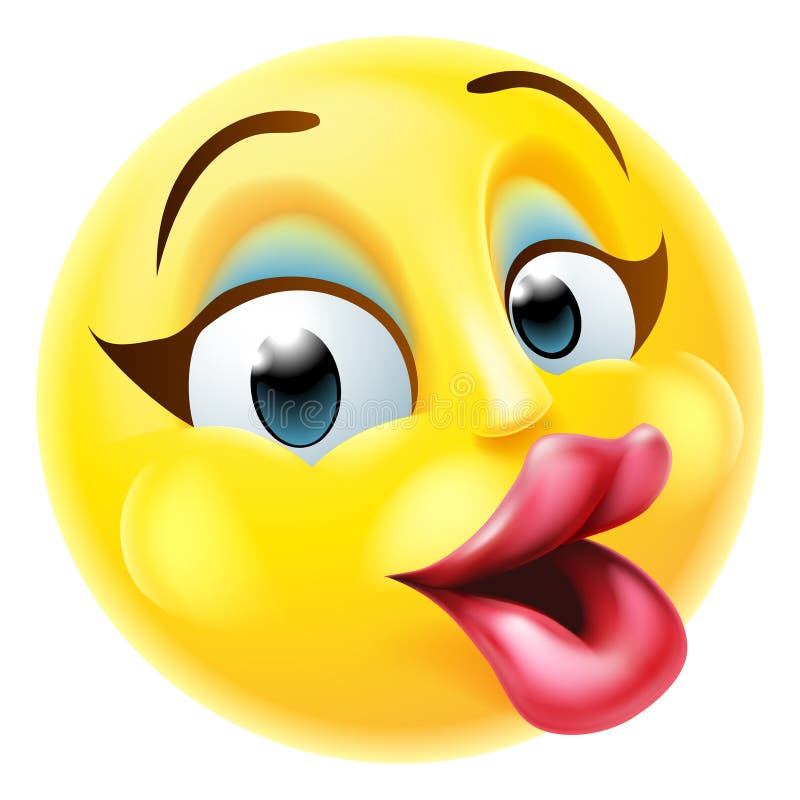 Belle femme Emoji illustration stock Belle femme Emoji illustration stock
