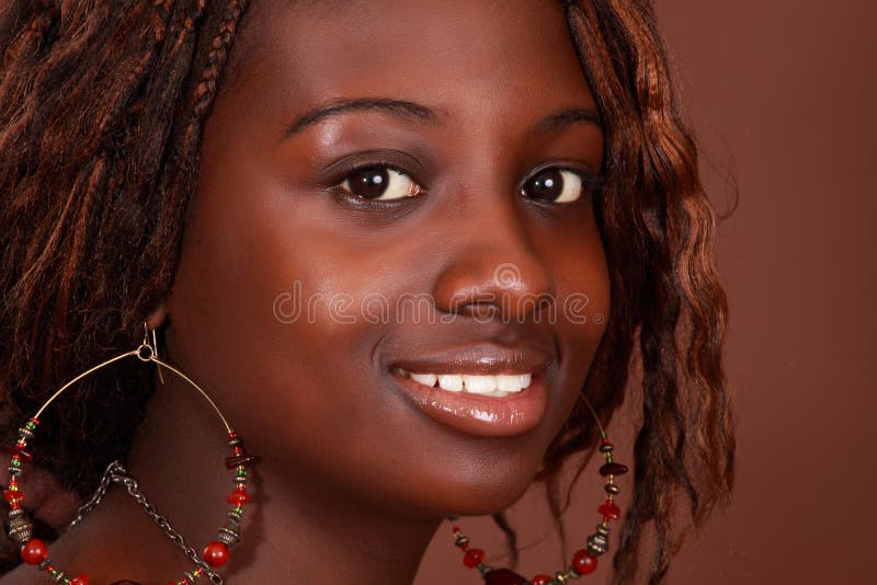 Belle Fille Africaine Photo Stock Image Du Visage Beau 9665522