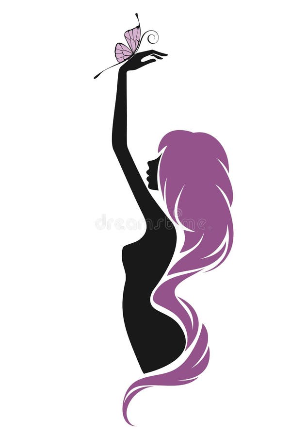 Belle fille avec le guindineau illustration stock Belle fille avec le guindineau illustration stock