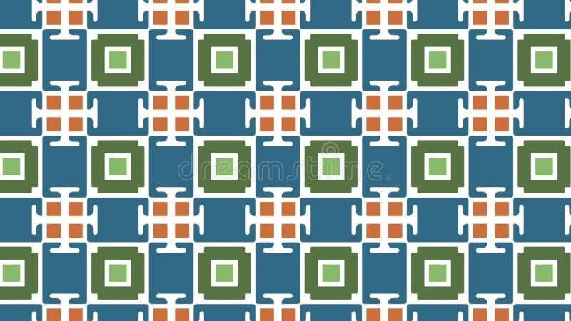 Belle géométrique coudée boucle motif mobile géométrique décoratif élégant ornement interminable fond illustration stock
